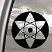 Naruto Black Decal Sasuke's Mangekyo Sharingan Car Sticker