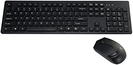 HYTracy C100 Ultra-thin Elegant 2.4G Multimedia Optical Wireless Keyboard and 1600DPI Game Mouse Set Control &amp; USB Receiver Kit Silicon For PC Laptop Notebook Compatible to Windows 8 7 Vista XP