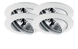 Paulmann 99453 Premium Zink-Aluguss-Einbauleuchten Set schwenkbar Weiss