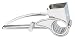 HIC Stainless Steel Rotary Style Cheese Grater