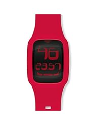 Swatch SURR102 touch chili black dial rubber strap unisex watch NEW