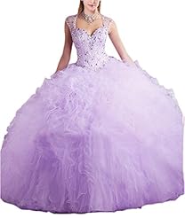Organza/Satin/Tulle Beaded    Ball Gown Evening Dress/Prom Dress/Quinceanera Dress/Wedding Party Dress  With Ruffles