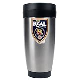 Real Salt Lake MLS 16oz Stainless Steel Travel Tumbler - Primary Team Logo