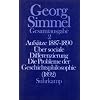 Gesamtausgabe in 24 B�nden: Band 2: Aufs�tze 1887 bis 1890. �ber sociale Differenzierung (1890). Die Probleme der Geschichtsphilosophie (1892): BD 2