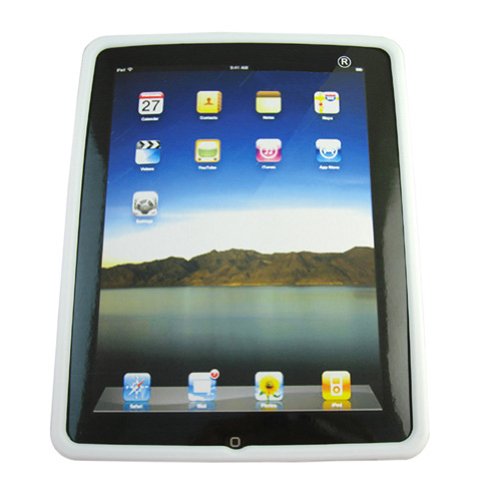 Bluetrade Silikon Tasche f&uuml;r Apple iPad wei&szlig; Preisvergleich