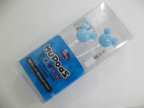 Sweet gift Mickey Blue Earphone headphone For Apple Ipod MP3