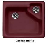 CorStone 11345 Loganberry Quidnick Quidnick Single Bowl Self Rim Kitchen Sink with Disposal Chamber and 3 Faucet Holes 113