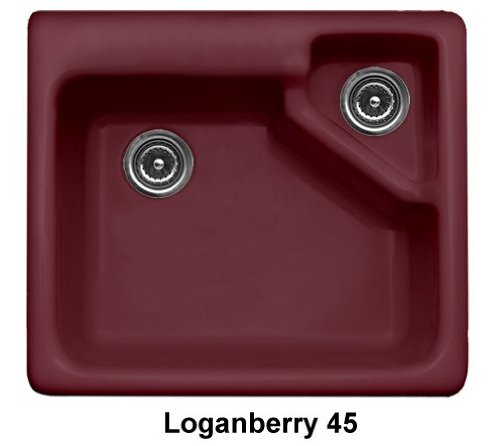 CorStone 11345 Loganberry Quidnick Quidnick Single Bowl Self Rim Kitchen Sink with Disposal Chamber