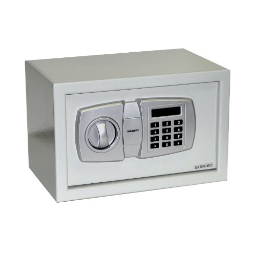 Instapark® E20LG Electronic Safe with LCD Display & Tampering-proof Alarm, Color Beige