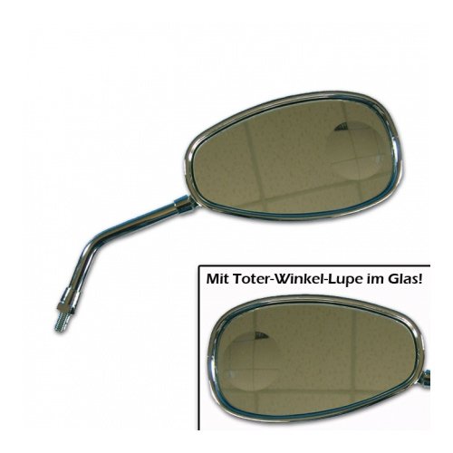 Chromspiegel Loupe, rechts, kurzer