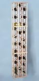 Country Pine Three Column Wine Bottle Rack - Holds 66 Bottles