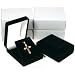 4 Necklace Pendant Gift Boxes Jewelry Displays Black
