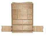 Natural Wooden Birch Book Case / Organizer