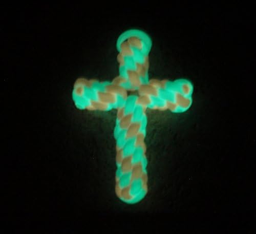 SENC 550 Paracord Glow In The Dark Cross Key Chain