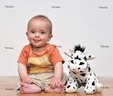 IMAGE OF Wallmonkeys Peel and Stick Wall Decals - Bébé Assis Avec Sa Peluche - 48