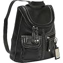 Tignanello Leather Multi Pocket Backpack Handbag