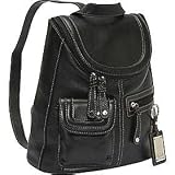 Tignanello Leather Multi Pocket Backpack Handbag