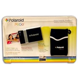 Polaroid Pogo Instant Digital Mobile Printer + 40 Sheets of Zink Paper & Case BUNDLE (Black)