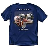 It's All About Football Coach or Player Navy T-shirt, XXL