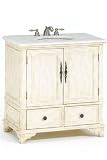Heirloom Charleston Sink Cabinet With White Granite Top
