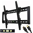 VideoSecu Tilt TV Wall Mount Bracket for Most 32- 65 LED LCD Plasma TV Flat Panel Screen Free HDMI Cable and Magnetic Bubble Level MF607B 1QH
