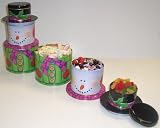 Scott's Cakes Snowy the Christmas Snowman's 3 Compartment Candy Sleigh Ride