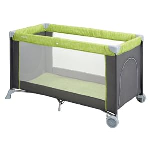 Safety 1st 21024461 - Soft Dreams, Reisebett mit Rollen und leichtem Einstieg, 75 x 122 cm, inklusive faltbarer Matratze 60 x 120, Green mania Safety 1st 21024461 - Soft Dreams, Reisebett mit Rollen und leichtem Einstieg, 75 x 122 cm, inklusive faltbarer Matratze 60 x 120, Green mania