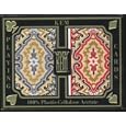 Kem Paisley Plastic Playing cards, 2-Deck Set, Bridge Size, Choose from Jumbo or Regular Index
