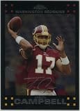 Jason Campbell Washington Redskins 2007 Topps Chrome #TC64 Football Card