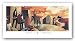 Cafe y Perro by Didier Lourenco 20"x8" Art Print Poster