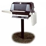 MHP Gas Grills WNK4DD Propane Gas Grill W SearMagic Grids On In-Ground Post