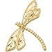 Jewelry : 14K Yellow Gold Dragonfly Brooch