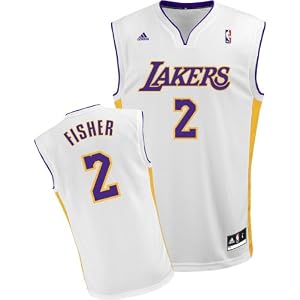adidas Los Angeles Lakers Derek Fisher New Replica Alternate Jersey