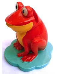 Frogs Themed Unique Novelty Decorative Eyeglasses Holder - Red by 