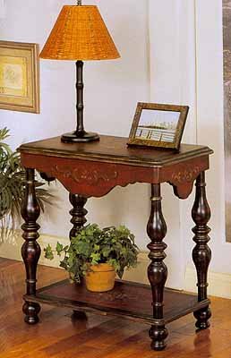 Harwood And Veneer Classic Chair Side Table