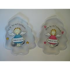 2er Set Handw�rmer / Taschenw�rmer "Schutzengel-Paar" (wiederverwendbar !)