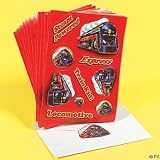 Classic Steam Train Stickers -- 12 Sheets