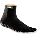 Injinji Yoga & Pilates Eco Friendly Nubamboo Natural Antibacterial Fabric ToeSocks (1 Pair)-Non Slip Bottom