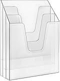 Acrimet Vertical File Folder Organizer (Crystal)
