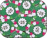 Chocolate Poker Chips Green $25 Milk Chocolate [5LB Bag]