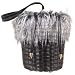 Forzieri Capaf line Wicker and Eco-Fur Handbag