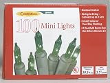 Holiday GREEN Mini String Lights 100-Ct 27-3/4-ft Green Wire
