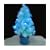 FL-1021 | CHRISTMAS TREE LED 2FT BLUE FEATHER DESIGN 21 BLUE LED BULBS
