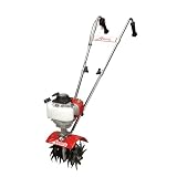 Mantis 4-Cycle Tiller Cultivator with Border Edger and Kickstand #7262-15-02 by Mantis