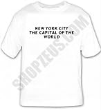 NEW YORK CITY The Capital of the World T-shirt Large White