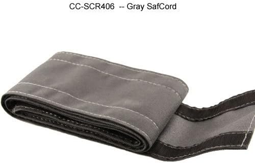 4" x 6' SafCord Cord Cover- Gray by Angel Guard Products