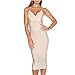 Meilun® Women's Rayon Strap Mid-calf Length Bandage Party Dress