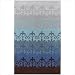 Luxe Blue / Multi Contemporary Rug Size: 4'10
