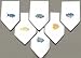 100% White Cotton Hand Embroidered Napkins Tropical Fish Assorted 22x22 Inches Set of Six