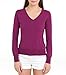 Wool Overs Women's Silk & Cotton V Neck Sweater